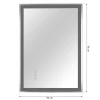 Badkamerspiegel Met LED-licht, Anticondensfunctie; Wandspiegel, 7 70 Cm X 50 Cm X 3 Cm, Zilver 3