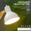 Bureaulamp In Vintage Design, Bamboe, Verstelbare Zwenkarm, Wit + Naturel 6