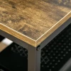 Computerbureau Broodtafel PC-tafel Thuiskantoor Werktafel Met Planken Industriële Stijl Rustiek Bruin Metaal 120 X 60 X 75 Cm 8