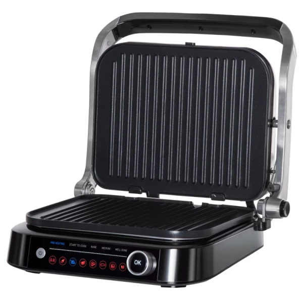 Contactgrill Tafelgrill 38 X 33 X 20cm Staal Zilver + Zwart 1