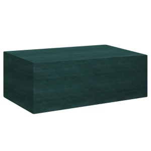 Dekzeil Beschermhoes Tuinmeubelhoes Waterdicht UV-bescherming Extra Bevestiging Rechthoekig PE Groen 235 X 190 X 90 Cm 1