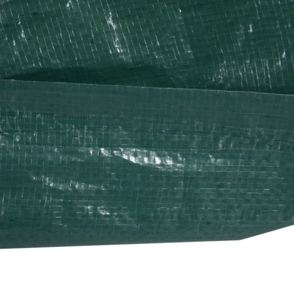 Dekzeil Beschermhoes Tuinmeubelhoes Waterdicht UV-bescherming Extra Bevestiging Rechthoekig PE Groen 235 X 190 X 90 Cm 8