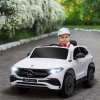 Elektrische Kinderauto, Licentie Mercedes-Benz EQA, 3-8 Km/u, Muziek, Koplampen, Claxon, Afstandsbediening, Wit 2