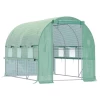 Foliekas, 6 Oprolbare Ramen, Deur Met Ritssluiting, RVS Frame, 2,95 X 2 X 2 M, Groen 1