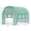 Foliekas, 6 Oprolbare Ramen, Deur Met Ritssluiting, RVS Frame, 2,95 X 2 X 2 M, Groen 3