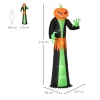 Halloween-spook Met LED-verlichting, Zelfopblazend, Inclusief Ventilator, 100 Cm X 96 Cm X 270 Cm, Groen + Geel + Zwart 3