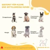 Hondenhek, Traphekje, 180 Cm Hoog, In Hoogte Verstelbaar, Naturel + Zwart 7
