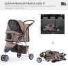 Hondenkar Hond Buggy Buggy Honden Katten Veelkleurig (Koffie Bruin) 4