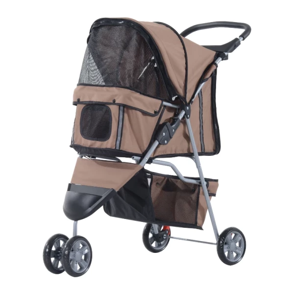 Hondenkar Hond Buggy Buggy Honden Katten Veelkleurig (Koffie Bruin) 1