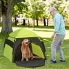 Huisdierentent Hondentent Buiten Dierentent 110 Cm X 110 Cm X 85 Cm Vloerspies + Transporttas. Groen + Zwart 2