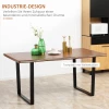 Industrieel Design Eettafel Keukentafel Grote Tafel 160cm X 85cm X 75cm Bruin + Zwart 4