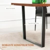 Industrieel Design Eettafel Keukentafel Grote Tafel 160cm X 85cm X 75cm Bruin + Zwart 6