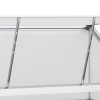 Kas Met Funderingsframe, Behuizing Van Polycarbonaat, 2 Planken, Aluminium Frame, 131 X 58 X 139,5 Cm 9