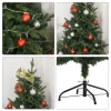 Kerstboom 1,2 M Kunstspar 657 Takken Metalen Voet PVC Groen 85 X 120H Cm 8