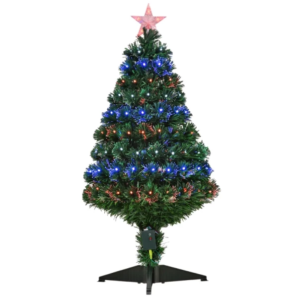 Kerstboom 90 LEDs Ster Groen 48 X H90 Cm 1