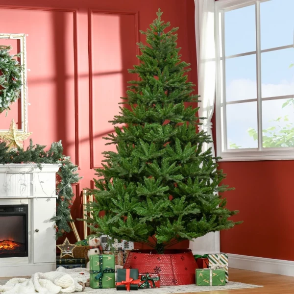 Kerstboom Kerstboom, Inclusief Standaard, Realistische Uitstraling, Weelderige Takken, Groen 1,30 X 2 M, Groen 2