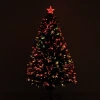 Kerstboom Kunstkerstboom Dennenboom Lichte Vezel LED-boom Met Metalen Standaard, Glasvezel Kleurwisselaar, Groen, 120 Cm 4
