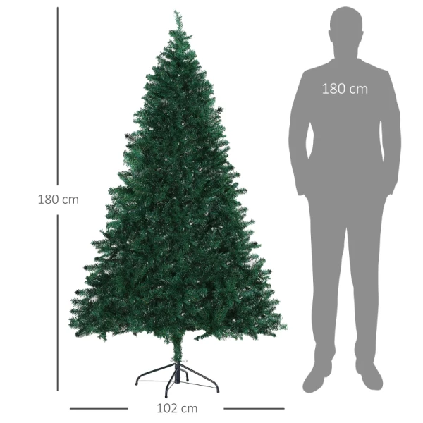 Kerstboom Kunstspar, 1,2 M, Inclusief Standaard, 85 Cm X 120 Cm, Groen 3