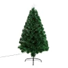 Kerstboom Kunstspar, 1,2 M, Inclusief Standaard, Kleurrijke LED's, Groen 1