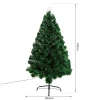 Kerstboom Kunstspar, 1,2 M, Inclusief Standaard, Kleurrijke LED's, Groen 3