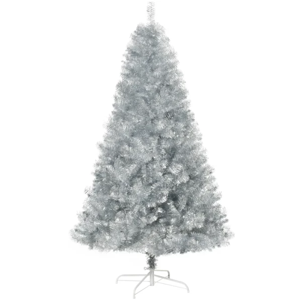 Kerstboom Kunstspar, 1,8 M, Inclusief Standaard, 85 Cm X 120 Cm, Groen + Wit 1