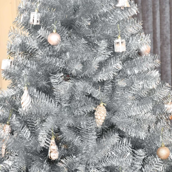 Kerstboom Kunstspar, 1,8 M, Inclusief Standaard, 85 Cm X 120 Cm, Groen + Wit 8