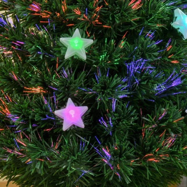 Kerstboom Kunstspar, LED-verlichting, Inclusief Kerstversiering, 45 X 45 X 120 Cm, Groen + Veelkleurig 9