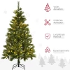 Kerstboom, Kunstspar, Met Kerstverlichting, Voet, Vlamvertragend, Groen, Kunststof, 100 X 100 X 180cm 4