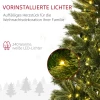 Kerstboom, Kunstspar, Met Kerstverlichting, Voet, Vlamvertragend, Groen, Kunststof, 100 X 100 X 180cm 5