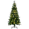 Kerstboom, Kunstspar, Met Kerstverlichting, Voet, Vlamvertragend, Groen, Kunststof, 86 X 86 X 180cm 7