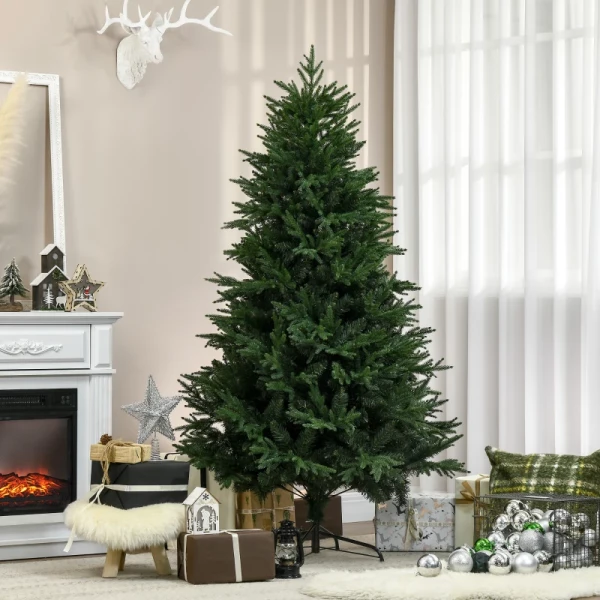Kerstboom, Kunstspar, Realistische Uitstraling, Snelle Montage, Kunststof, Groen, 120 X 120 X 180cm 8
