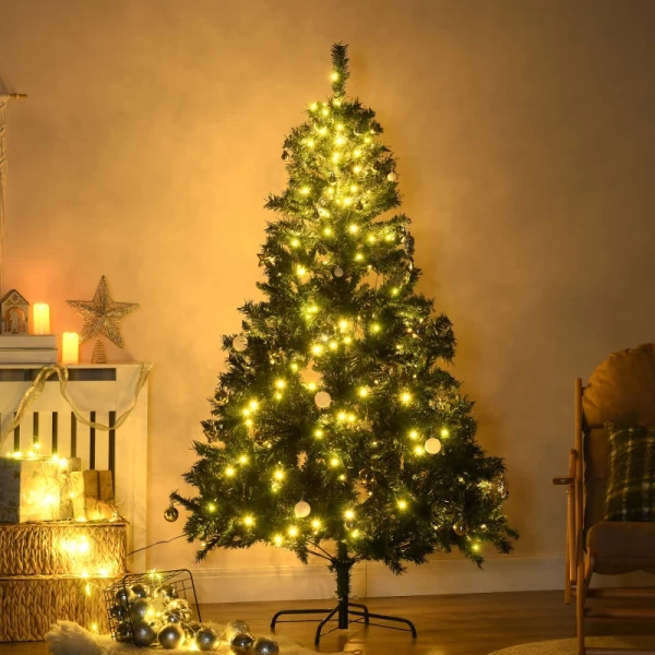 Kerstboom Met Decoratie 200 LED's 745 Tips 112 X H180 Cm 2