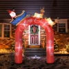 Kerstdecoratie Boog Met Kerstman, Opblaasbaar, Groot, Inclusief Ventilator, 250 X 60 X 270 Cm 2