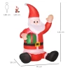 Kerstdecoratie Kerstman, 1,2 M, Zelfopblazend, LED's, Inclusief Ventilator, Rood + Wit 3