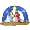 Kerstdecoratie, Kerststal Met Boog, Opblaasbaar, Groot, Inclusief Ventilator, 206 X 95 X 157 Cm 1