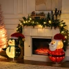 Kerstdecoratie Kerstverlichting Kerstversiering, Pinguïn, Kerstman, Inclusief LEDS, 50 Cm X 40 Cm X 76 Cm 2
