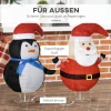 Kerstdecoratie Kerstverlichting Kerstversiering, Pinguïn, Kerstman, Inclusief LEDS, 50 Cm X 40 Cm X 76 Cm 5