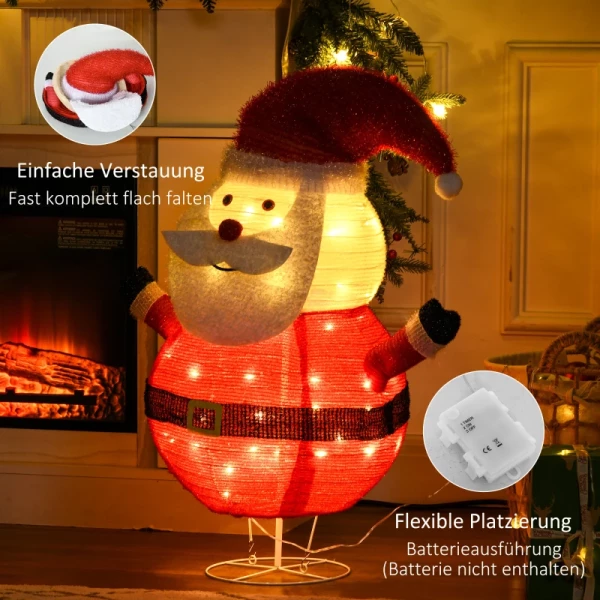 Kerstdecoratie Kerstverlichting Kerstversiering, Pinguïn, Kerstman, Inclusief LEDS, 50 Cm X 40 Cm X 76 Cm 7