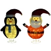 Kerstdecoratie Kerstverlichting Kerstversiering, Pinguïn, Kerstman, Inclusief LEDS, 50 Cm X 40 Cm X 76 Cm 10
