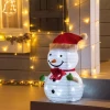 Kerstdecoratie Sneeuwpop Buiten.Kerstdecoratie Kerstlicht, Incl. LEDS, 30cm X 30cm X 51cm, Rood+wit 10