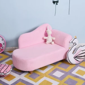 Kinderbank Mini Kinderfauteuil Chaise Longue Roze 1