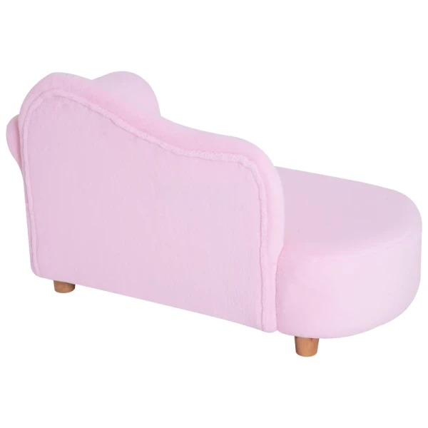 Kinderbank Mini Kinderfauteuil Chaise Longue Roze 7