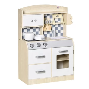 Kinderkeuken Speelkeuken Van Hout Keukenspeelgoed Met Accessoires Mistvorming Watersproeilichten Muziekspeelkeuken Speelgoedset Voor 36 Jaar 54,5 X 29 X 80 Cm 1