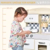 Kinderkeuken Speelkeuken Van Hout Keukenspeelgoed Met Accessoires Mistvorming Watersproeilichten Muziekspeelkeuken Speelgoedset Voor 36 Jaar 54,5 X 29 X 80 Cm 6