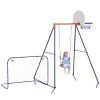 Kinderschommel, Voetbaldoel, Basketbalring, Voor 3 Tot 8 Jaar, Stalen Frame 6