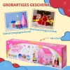 Kinderspeelhuis Prinses Speeltent Huis Patroon 2 Tren Leeftijden 3+ Rollenspel Polyester Roze 93 X 69 X 103 Cm 7