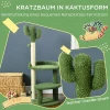 Krabpaal In Cactus-design, 2 Platformen, Zachte Hoes, 2 Speelballen, Voor Binnengebruik, Groen, 49 X 111cm 4