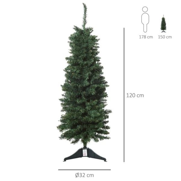 Kunstkerstboom 1,2 M Kerstboom 212 Stuks PVC Groen 32 X 120H Cm 3