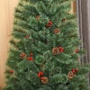 Kunstkerstboom 1,8 M Kerstboom Met Pot En Decoratie PVC Metaal Groen 90 X 90 X 180 Cm 9