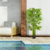 Kunstplanten 160cm Bamboe Kunstplant Kantoorplant Met Plastic Pot Voor Woonkamer, Slaapkamer 4